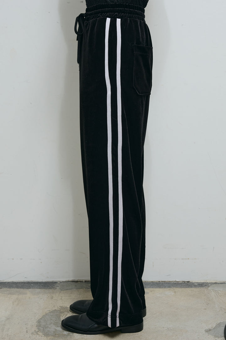 [予約]サイドラインベロアパンツ