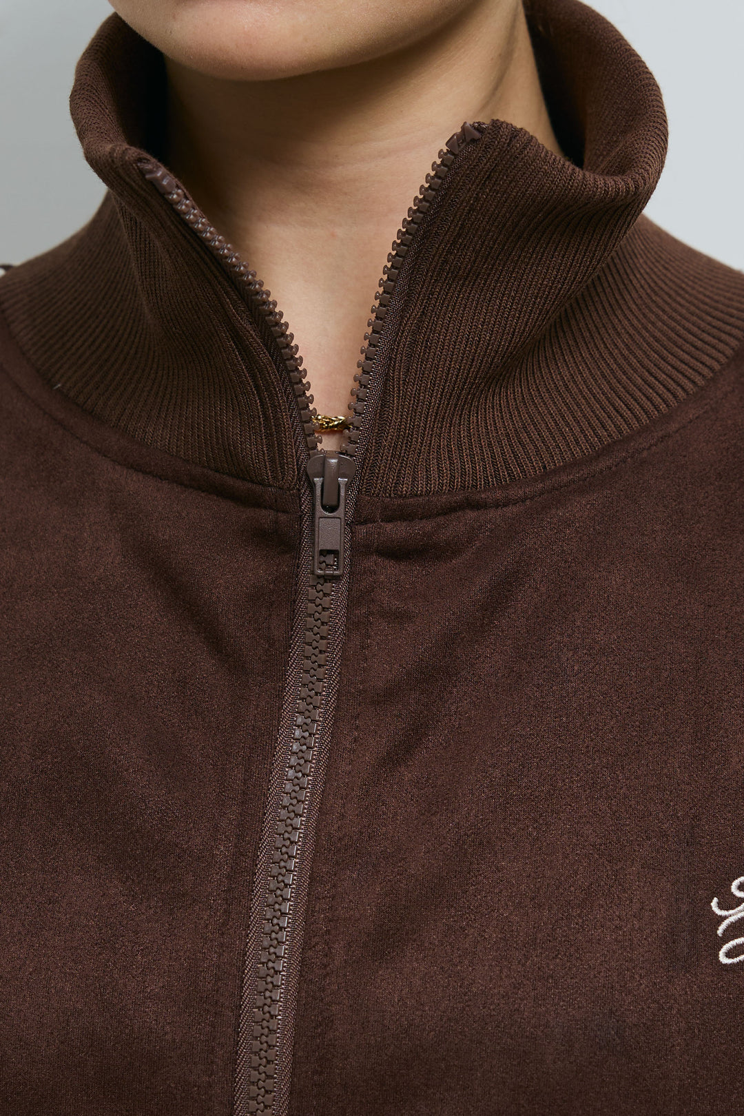 [予約]スエードポンチクロップド丈トラックジャケット