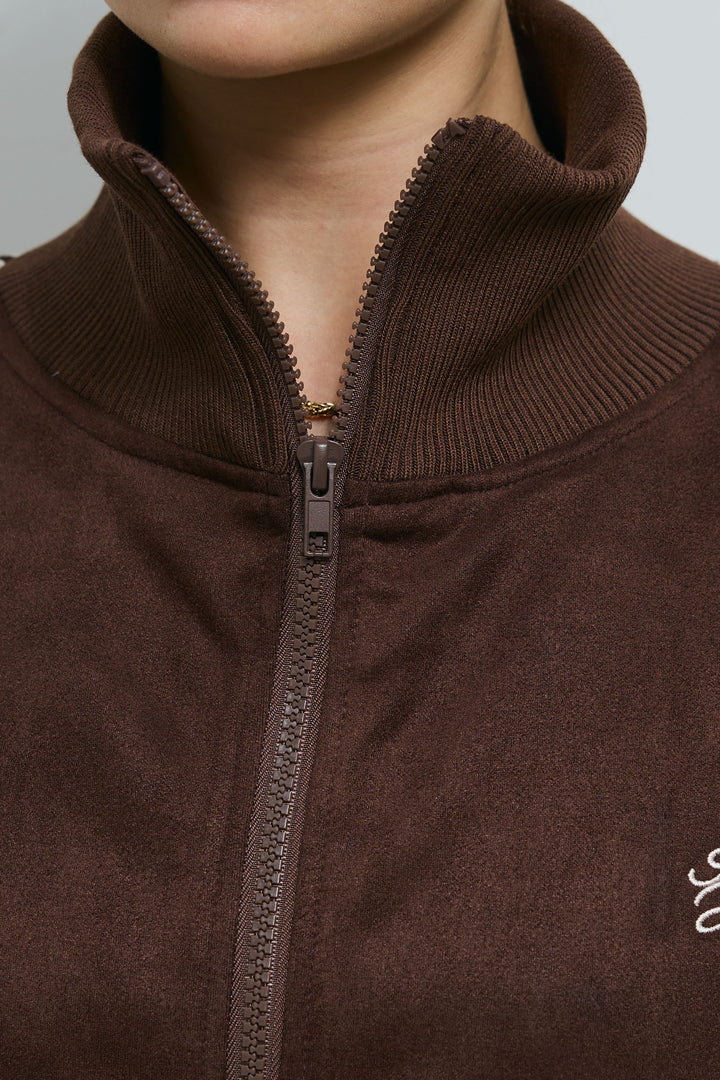 [予約]スエードポンチクロップド丈トラックジャケット