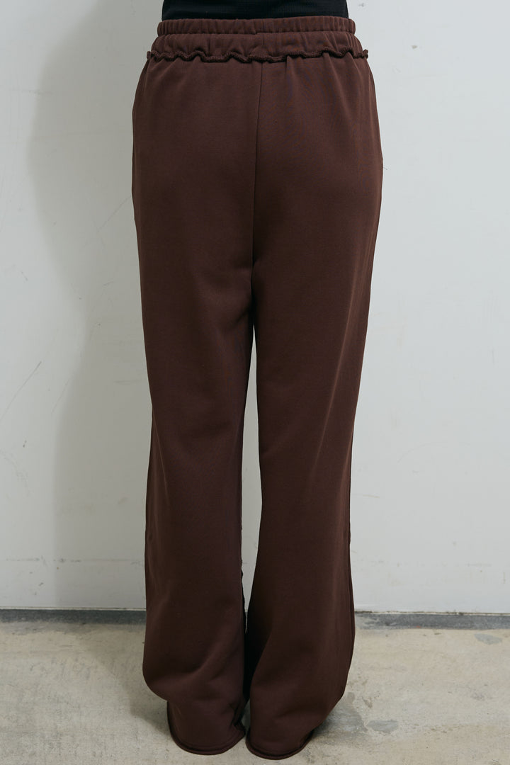 [予約/SET]ネップモールミドルカーディガン+ベロアチュールヘンリーネックT+ストレート裏毛パンツ(3set)