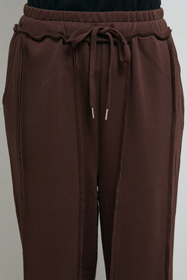 [予約/SET]ネップモールミドルカーディガン+ベロアチュールヘンリーネックT+ストレート裏毛パンツ(3set)