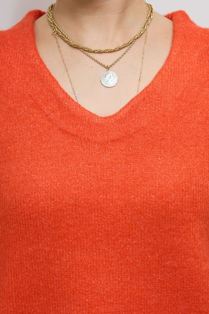 [予約]バイカラーコクーンニット