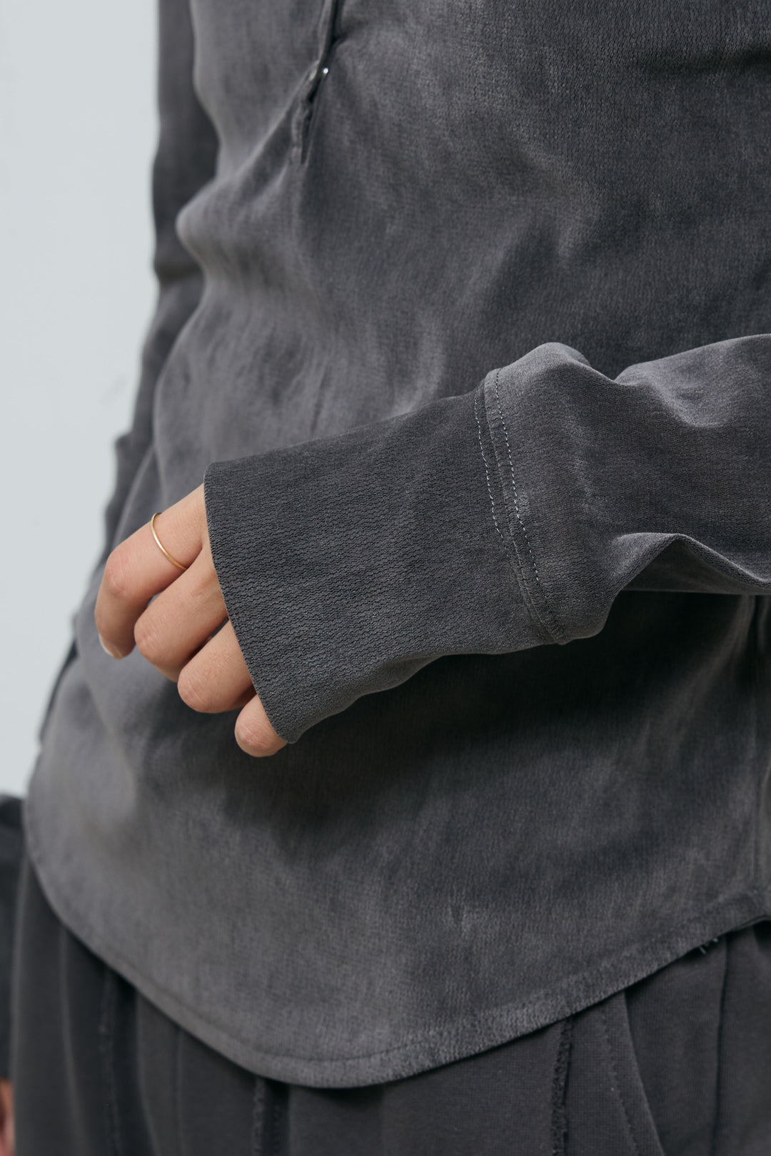 [予約]ベロアチュールヘンリーネックT