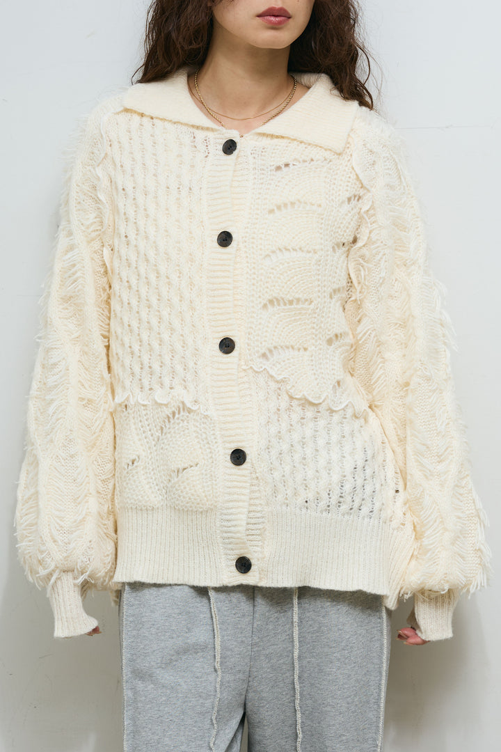 [予約]フリンジカウチンカーディガン