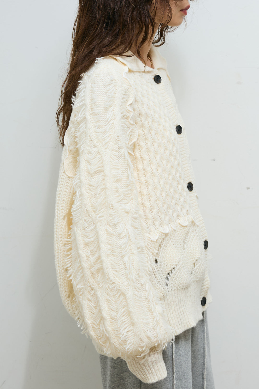 [予約]フリンジカウチンカーディガン