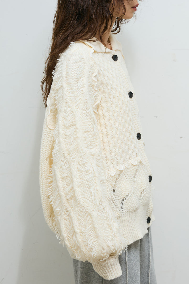 [予約]フリンジカウチンカーディガン