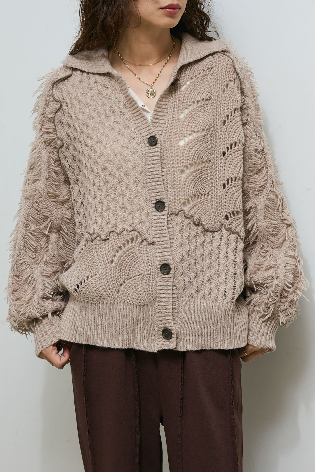 [予約]フリンジカウチンカーディガン