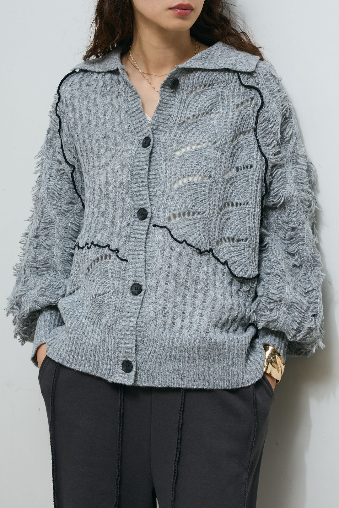 [予約]フリンジカウチンカーディガン