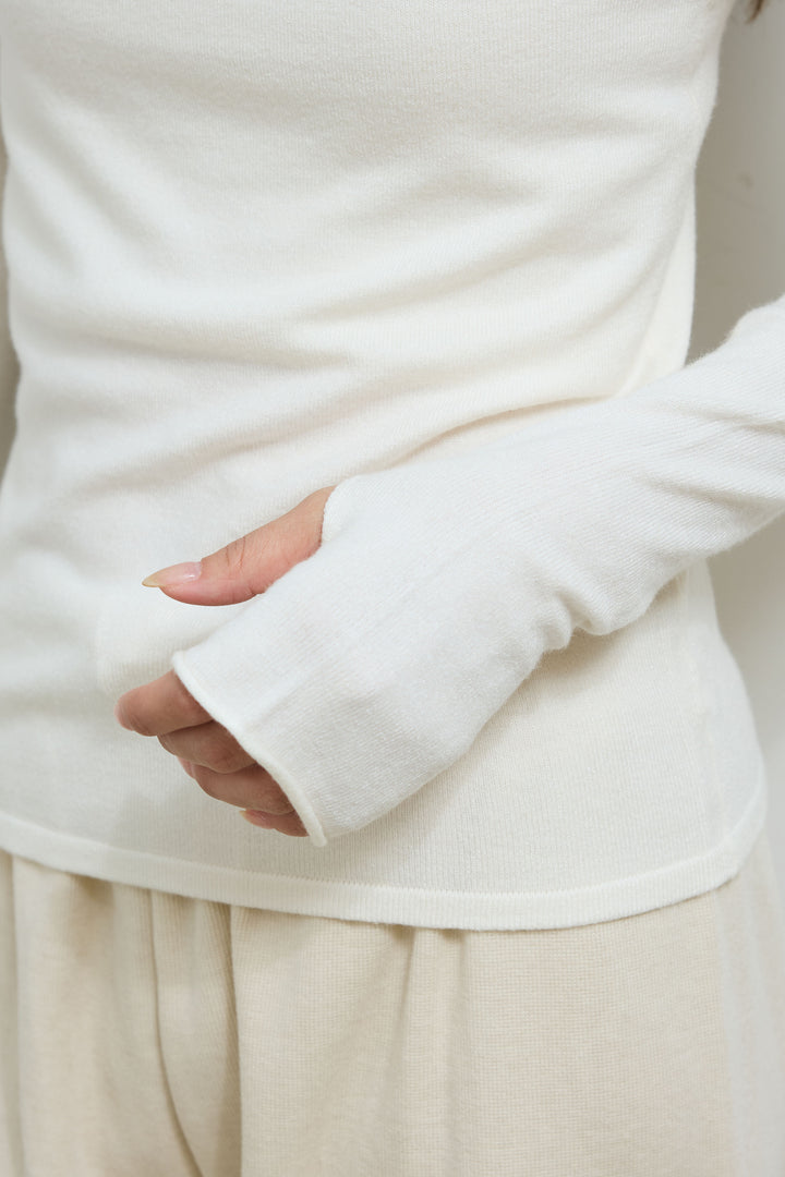 [予約/SET]ボア切替中綿ベスト+アンゴラタッチフィンガーホールタートルニット+ダンボールニットパンツ(3set)