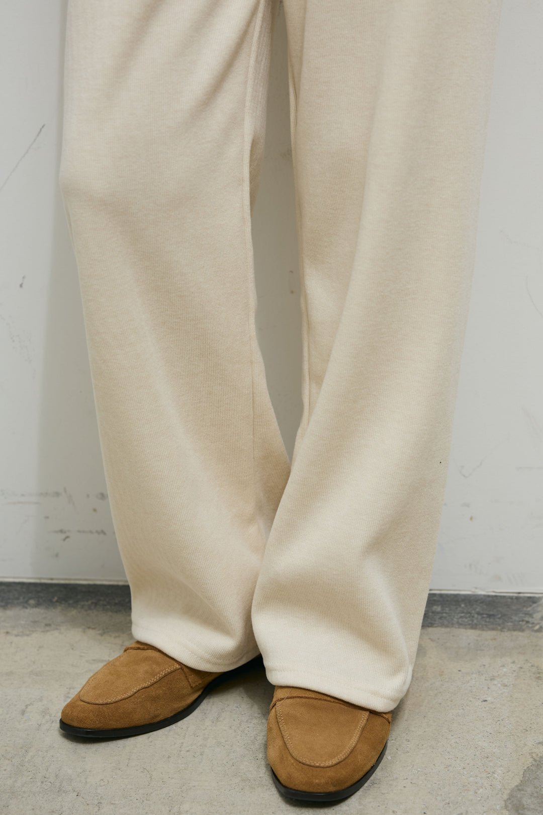 [予約/SET]ウールライクスタンドカラーベスト+ダンボールニットパンツ(2set)