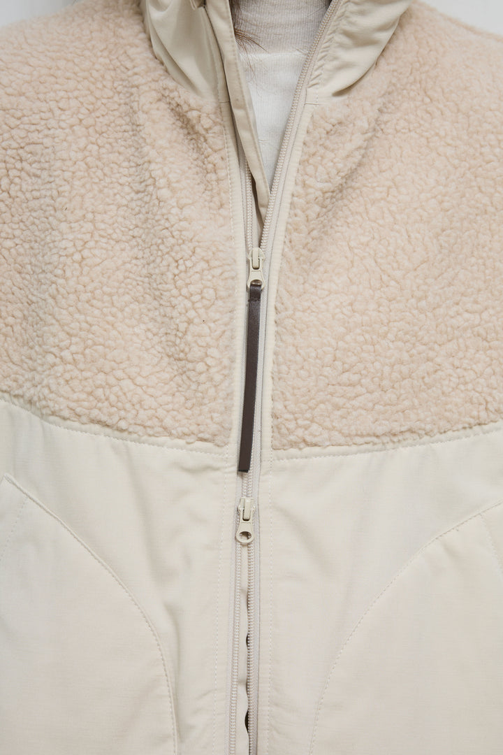 [予約/SET]ボア切替中綿ベスト+アンゴラタッチフィンガーホールタートルニット+ダンボールニットパンツ(3set)