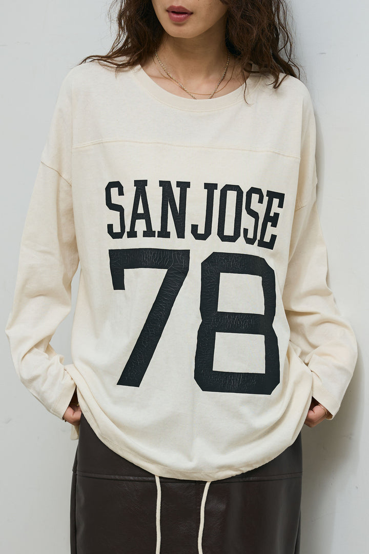 [予約]透かし編みニット＋ナンバーロゴTシャツセット