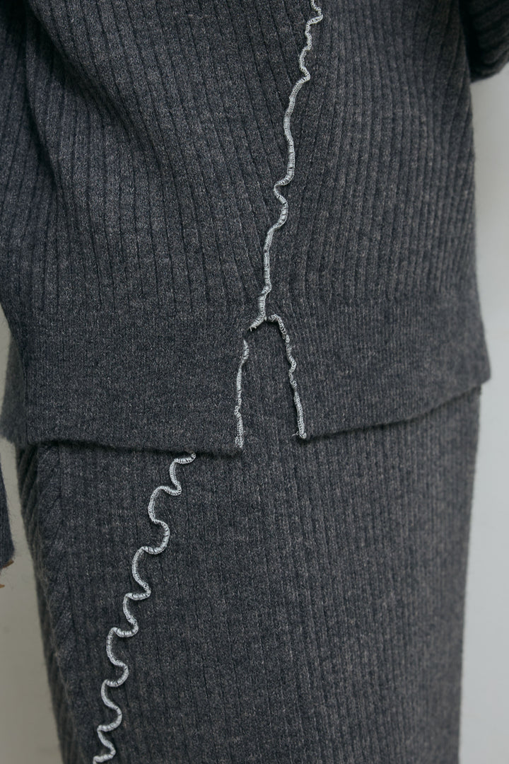 [予約/SET]ランダムメローニット+ランダムメローニットスカート(2set)