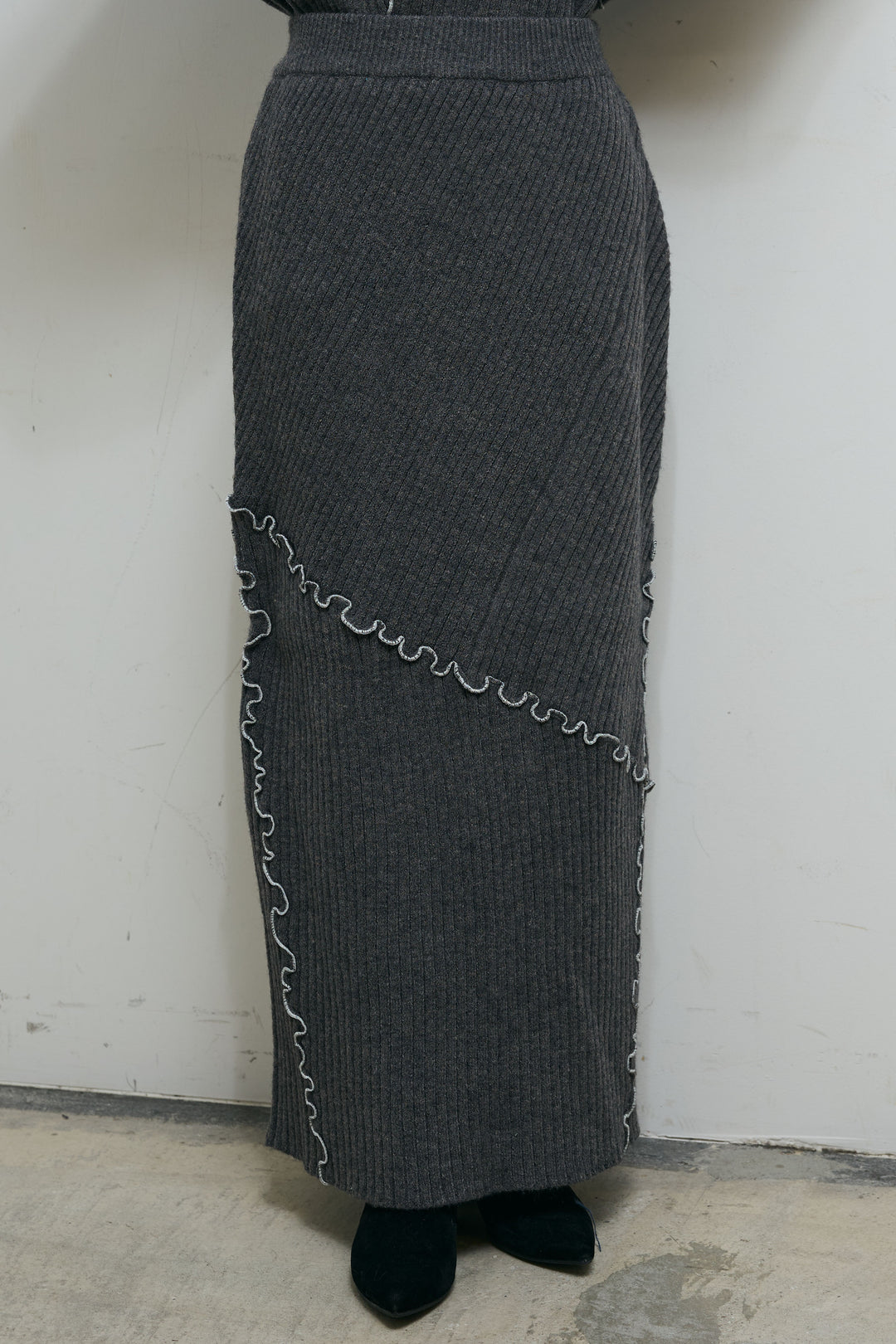 [予約/SET]ランダムメローニット+ランダムメローニットスカート(2set)