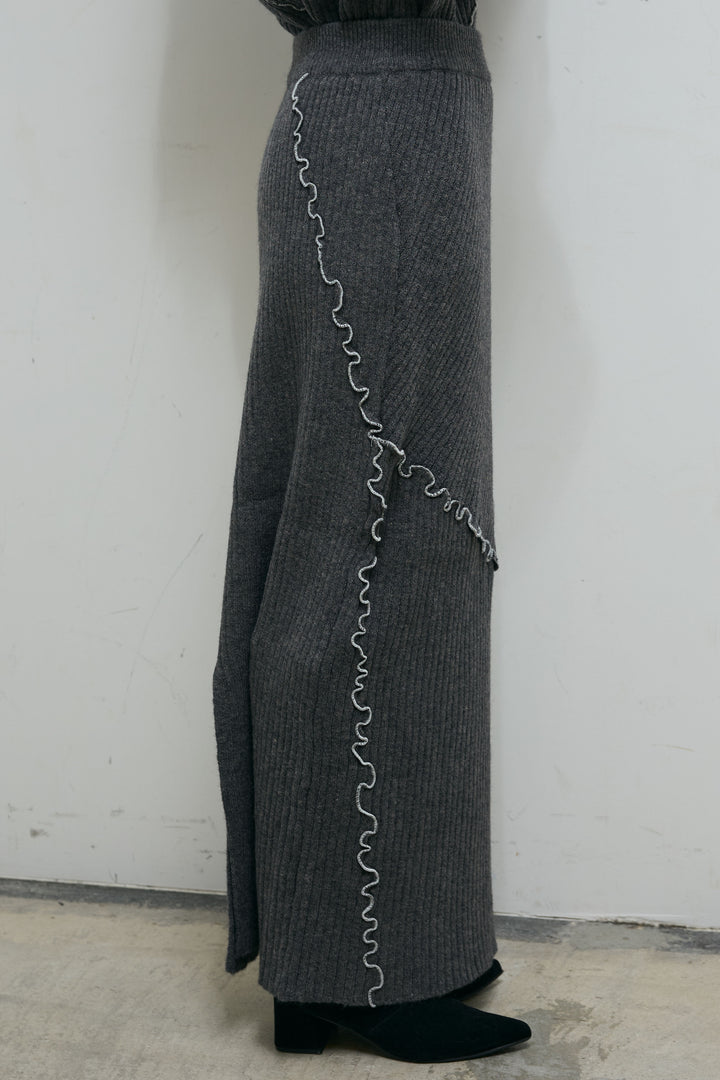 [予約/SET]ランダムメローニット+ランダムメローニットスカート(2set)