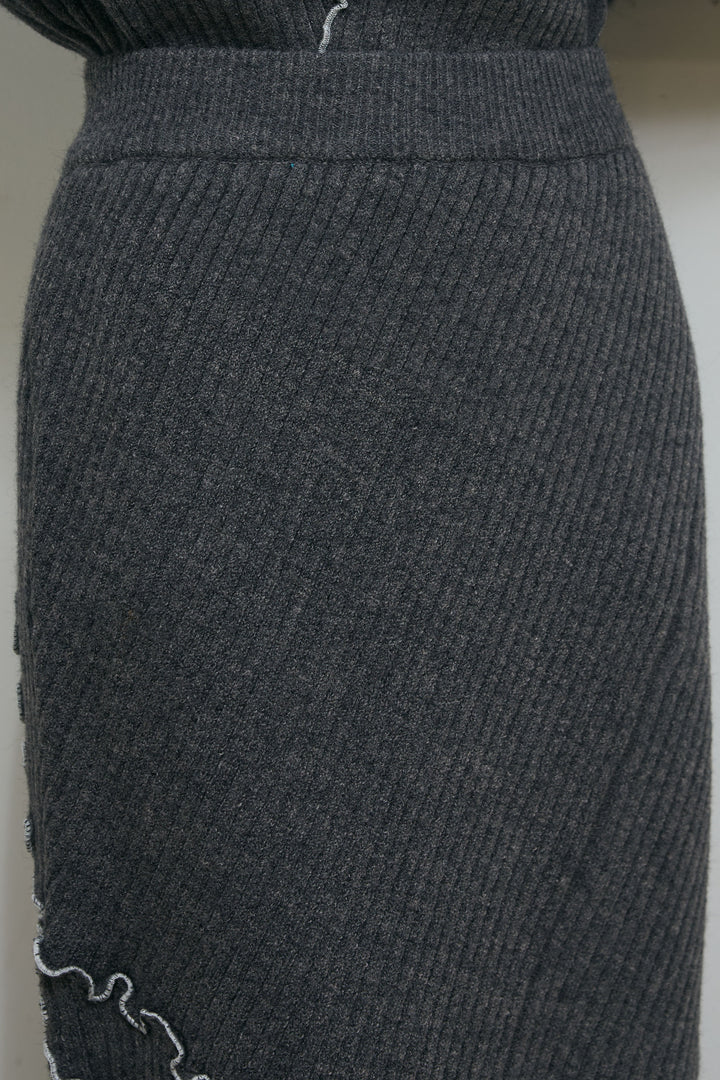 [予約]ランダムメローニットスカート