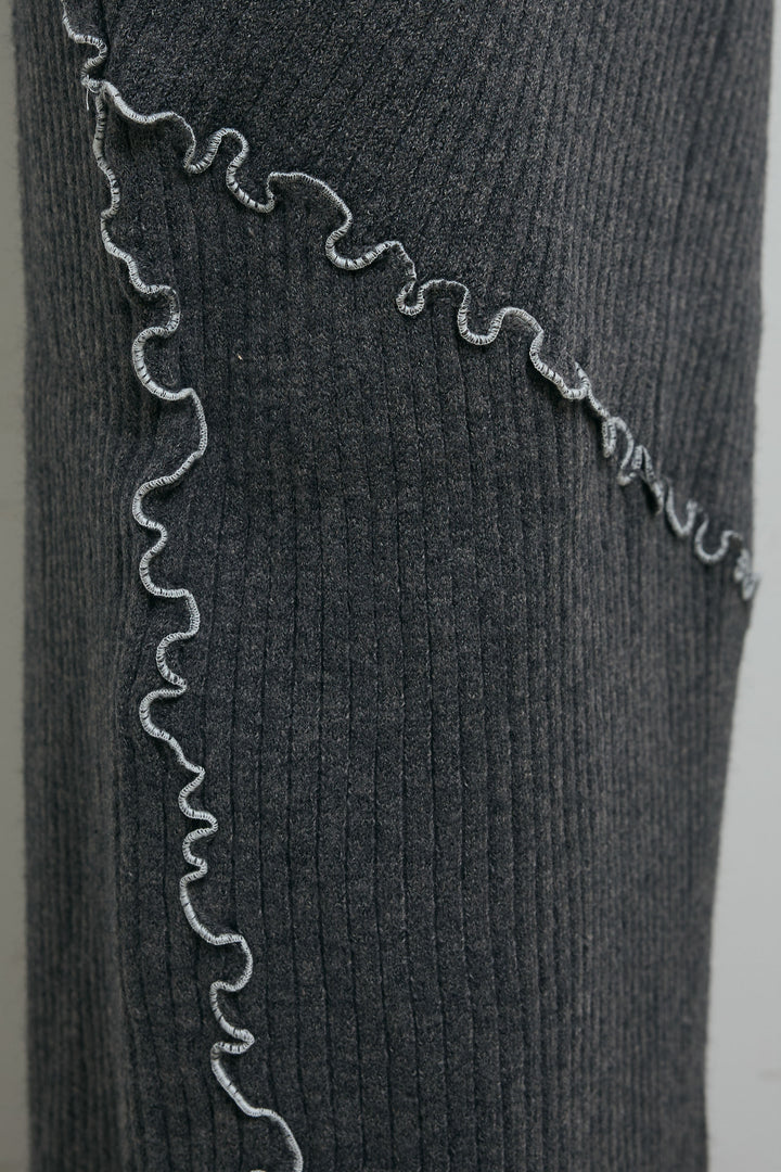 [予約/SET]フェイクムートンジャケット+ランダムメローニットスカート(2set)