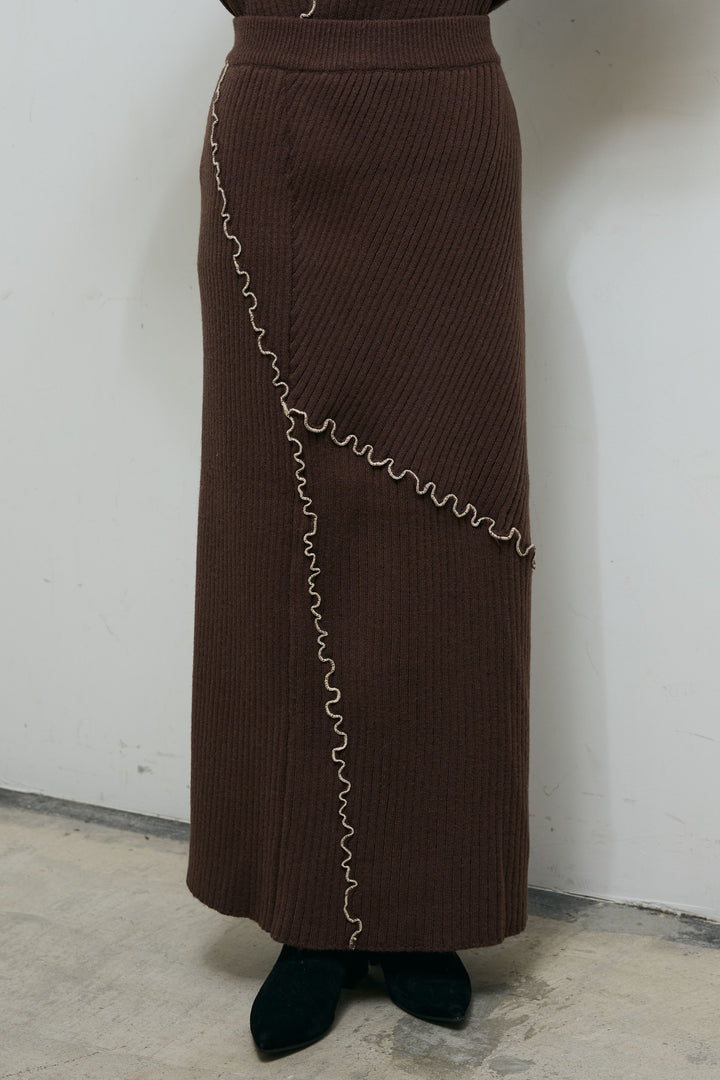 [予約]ランダムメローニットスカート