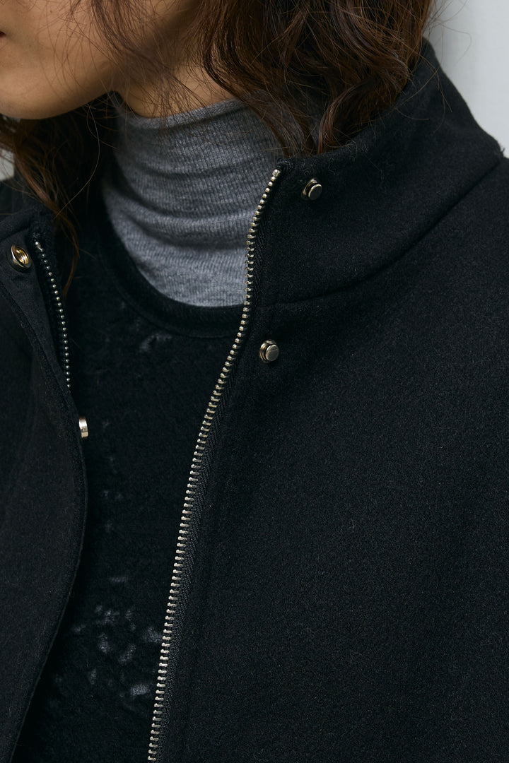 [予約]ウールライクスタンドカラーベスト