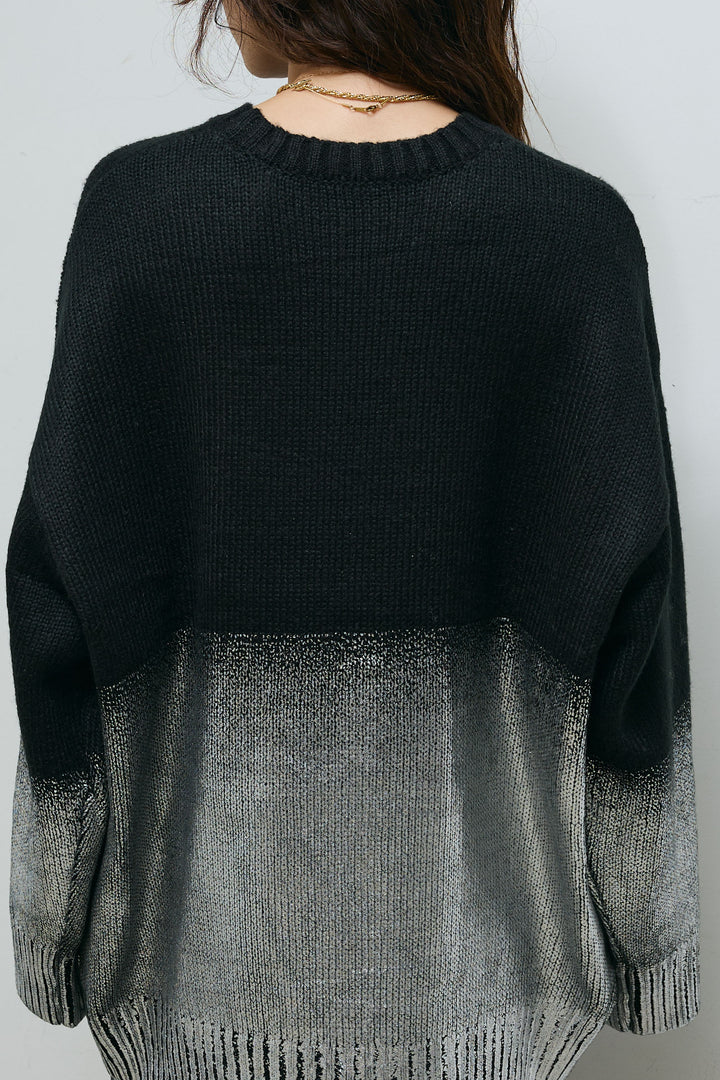 [予約]箔プリントオーバーサイズプルオーバー