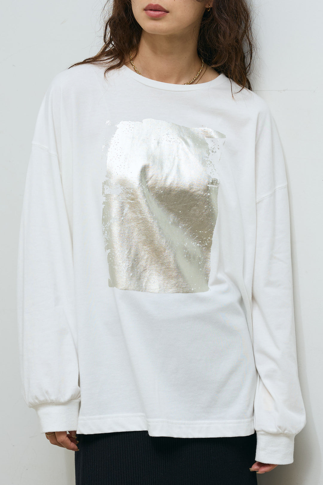 [予約/SET]ボア襟ジップブルゾン+オーバーサイズデニムシャツ+箔プリントロンT+オーセンティックデニムSK(4set)