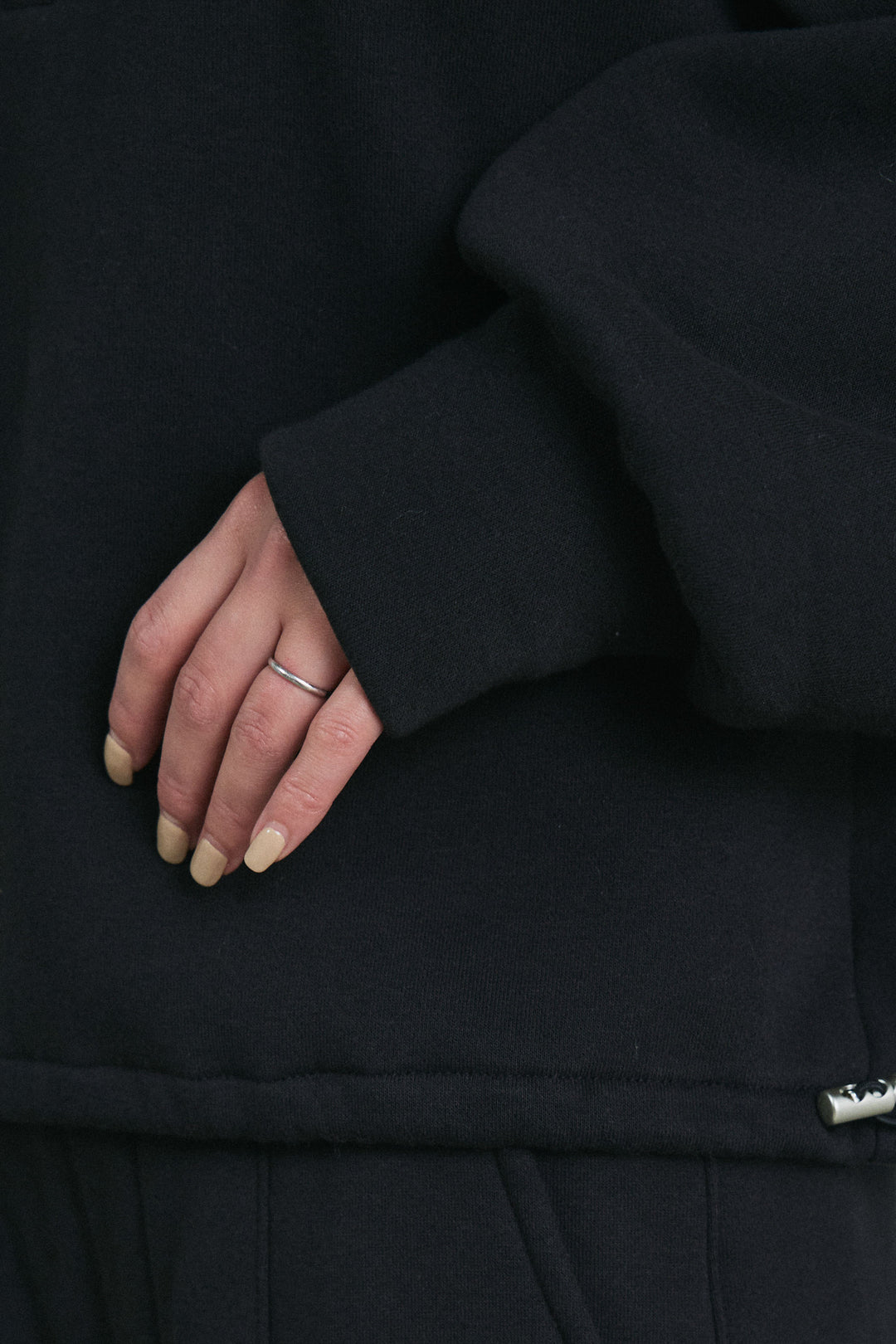 [予約/SET]ハーフジップ裏起毛トップス+裏起毛カーブパンツ(2set)