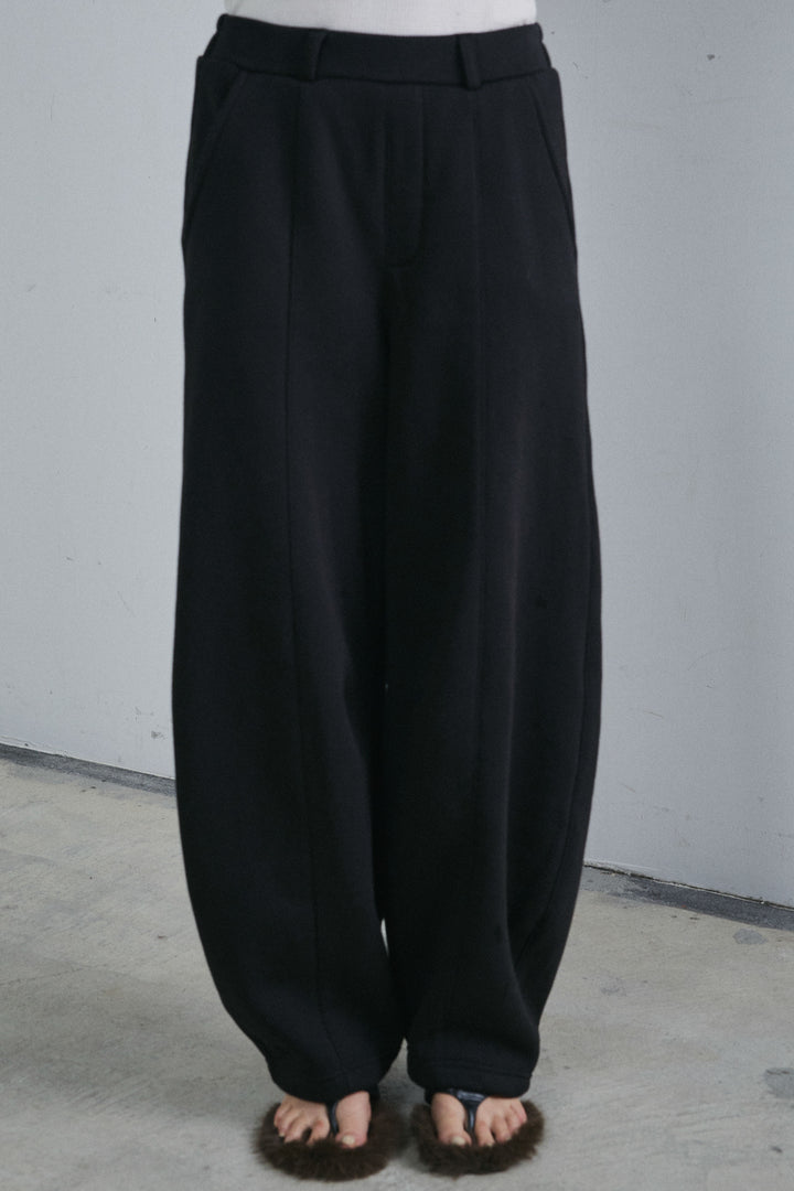 [予約/SET]テディロングコート+裏起毛カーブパンツ(2set)