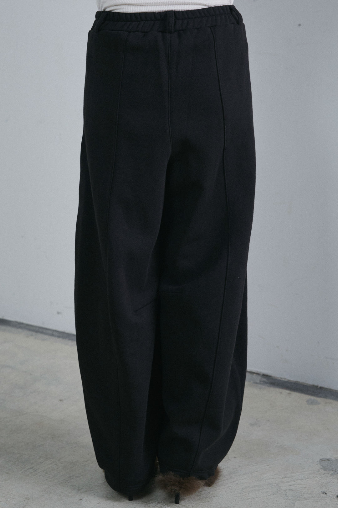 [予約/SET]テディロングコート+裏起毛カーブパンツ(2set)