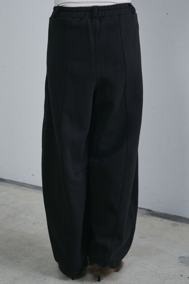 [予約/SET]テディロングコート+裏起毛カーブパンツ(2set)