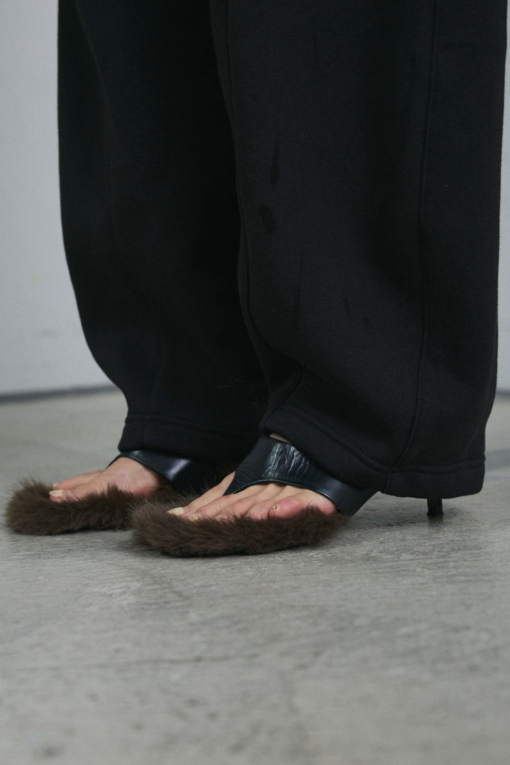 [予約]裏起毛カーブパンツ