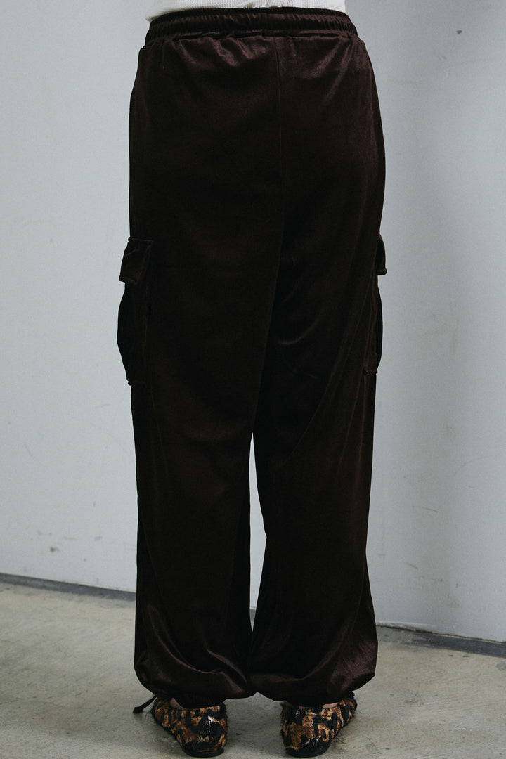 [予約]ベロアカーゴジョガーパンツ