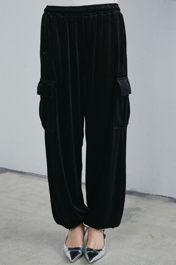 [予約]ベロアカーゴジョガーパンツ