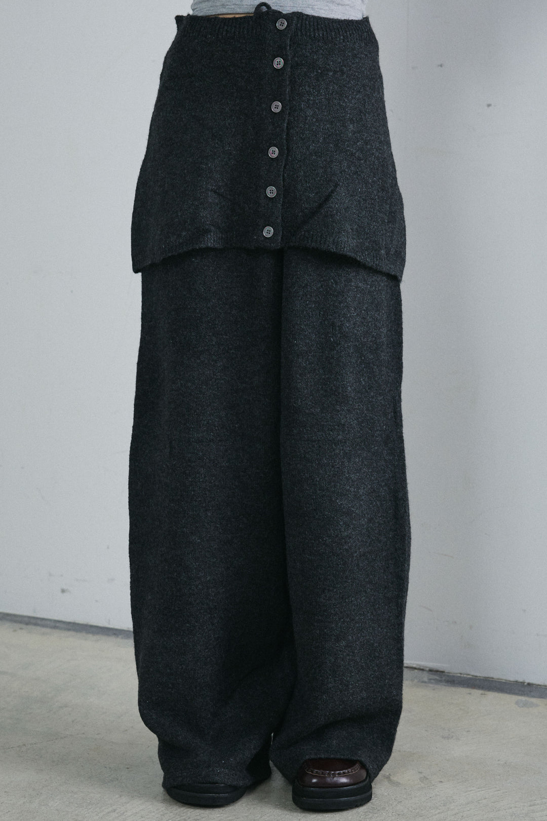 [予約]レイヤードニットパンツ