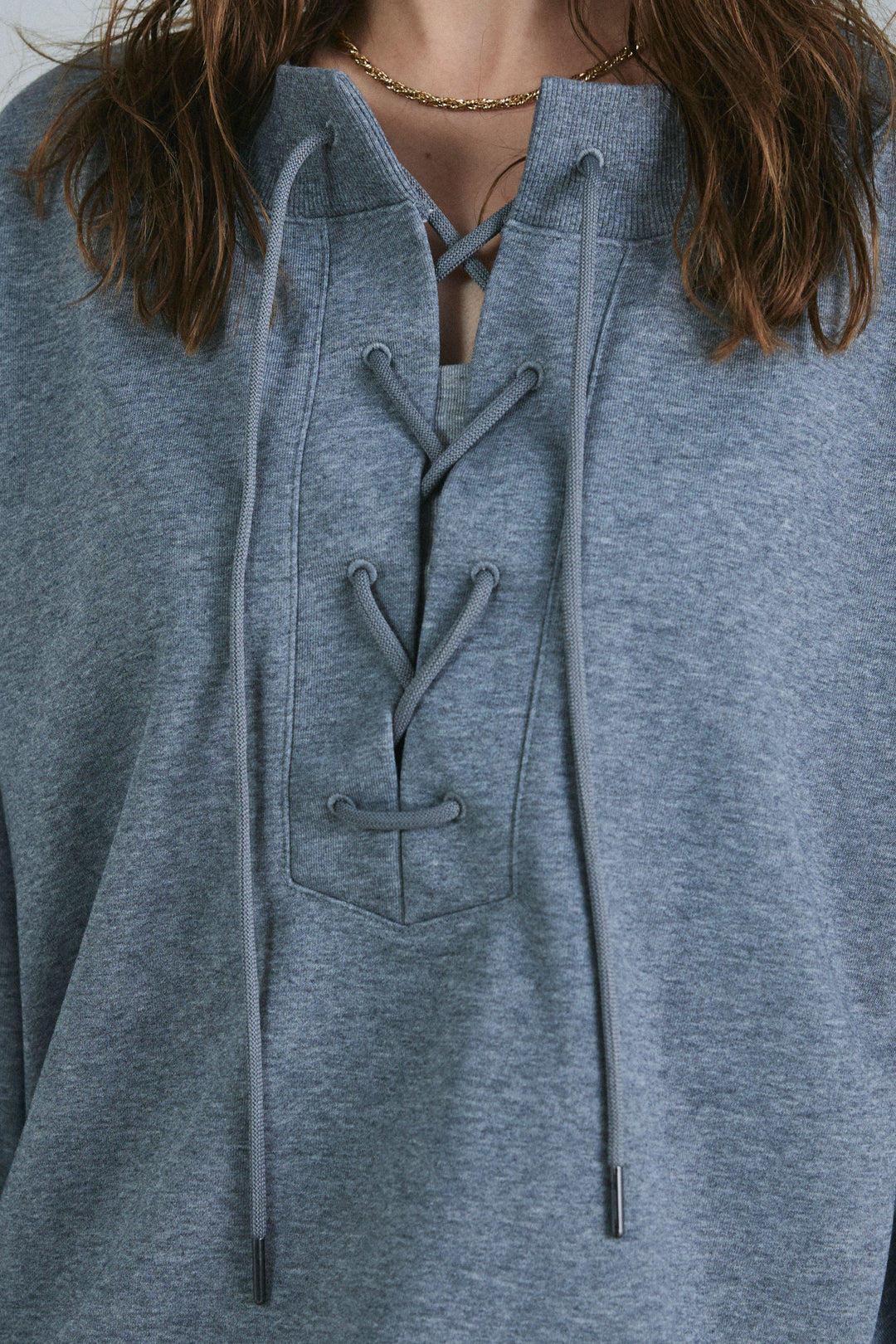 [予約]レースアップスウェットPO