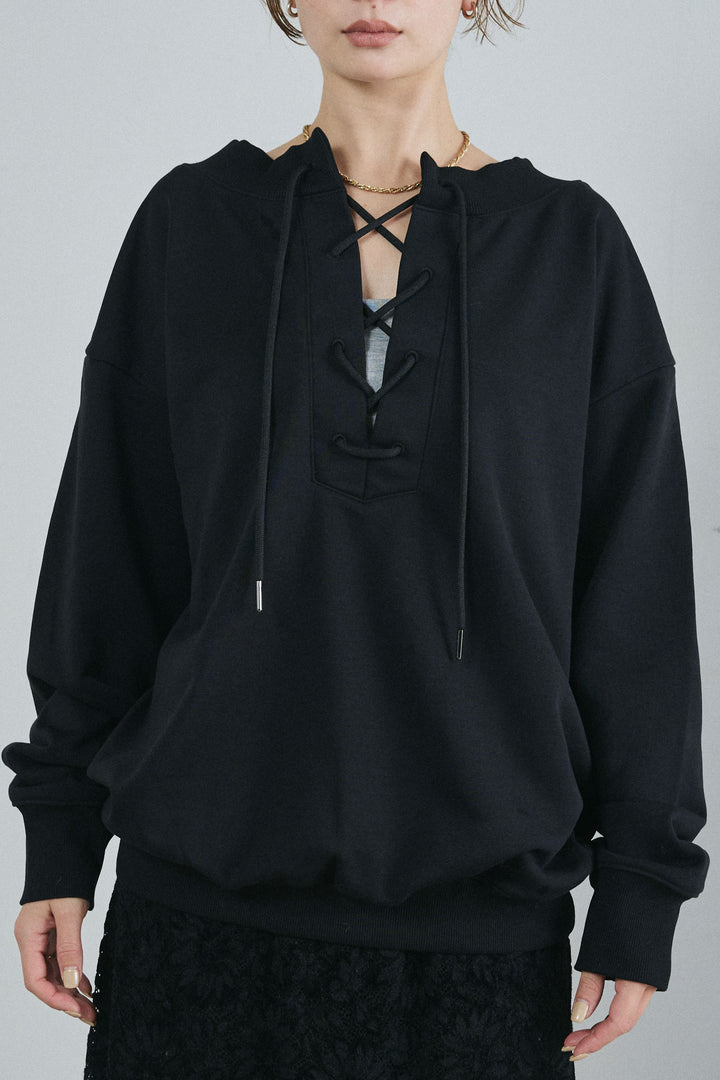 [予約]レースアップスウェットPO