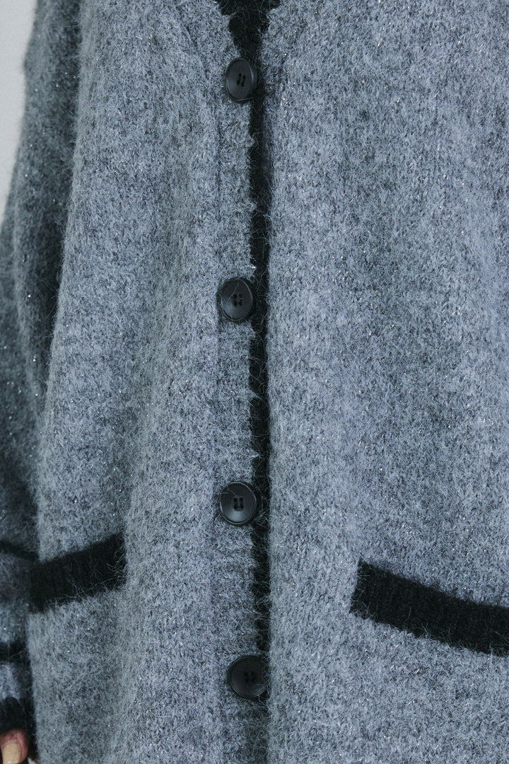 [予約]パイピングニットカーディガン