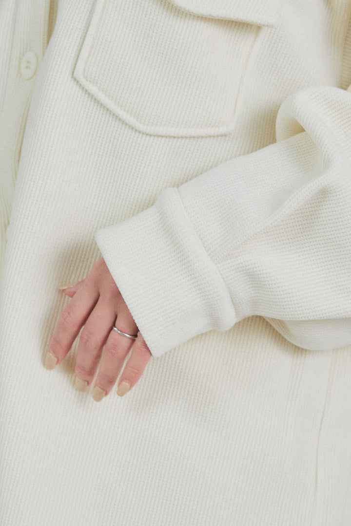 [予約/SET]襟付きコーデュロイポケットシャツ+リラックスコーデュロイハーフパンツ(2set)