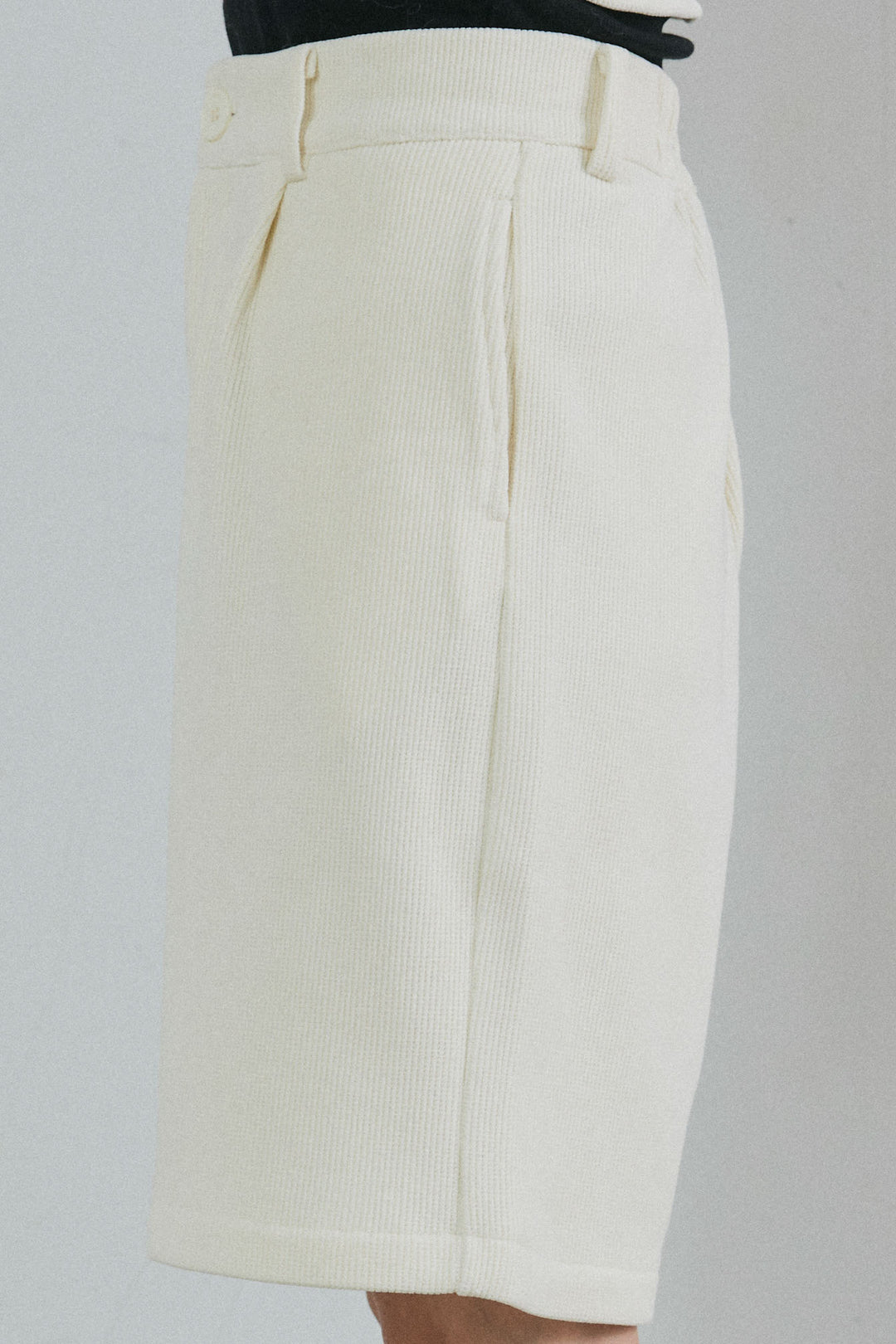 [予約/SET]襟付きコーデュロイポケットシャツ+リラックスコーデュロイハーフパンツ(2set)