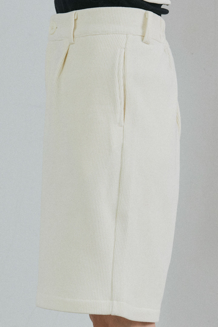 [予約/SET]襟付きコーデュロイポケットシャツ+リラックスコーデュロイハーフパンツ(2set)