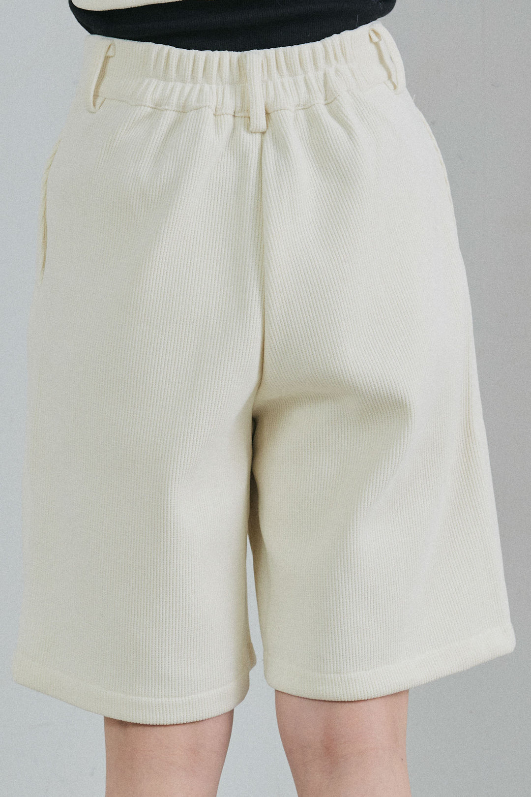 [予約/SET]襟付きコーデュロイポケットシャツ+リラックスコーデュロイハーフパンツ(2set)