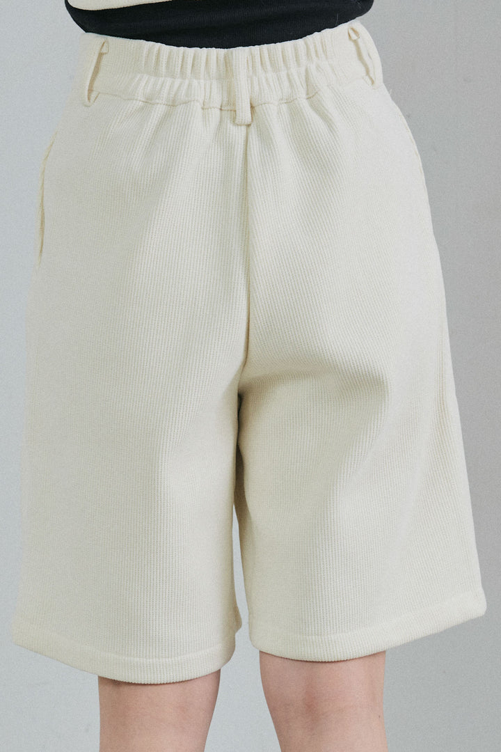 [予約/SET]襟付きコーデュロイポケットシャツ+リラックスコーデュロイハーフパンツ(2set)