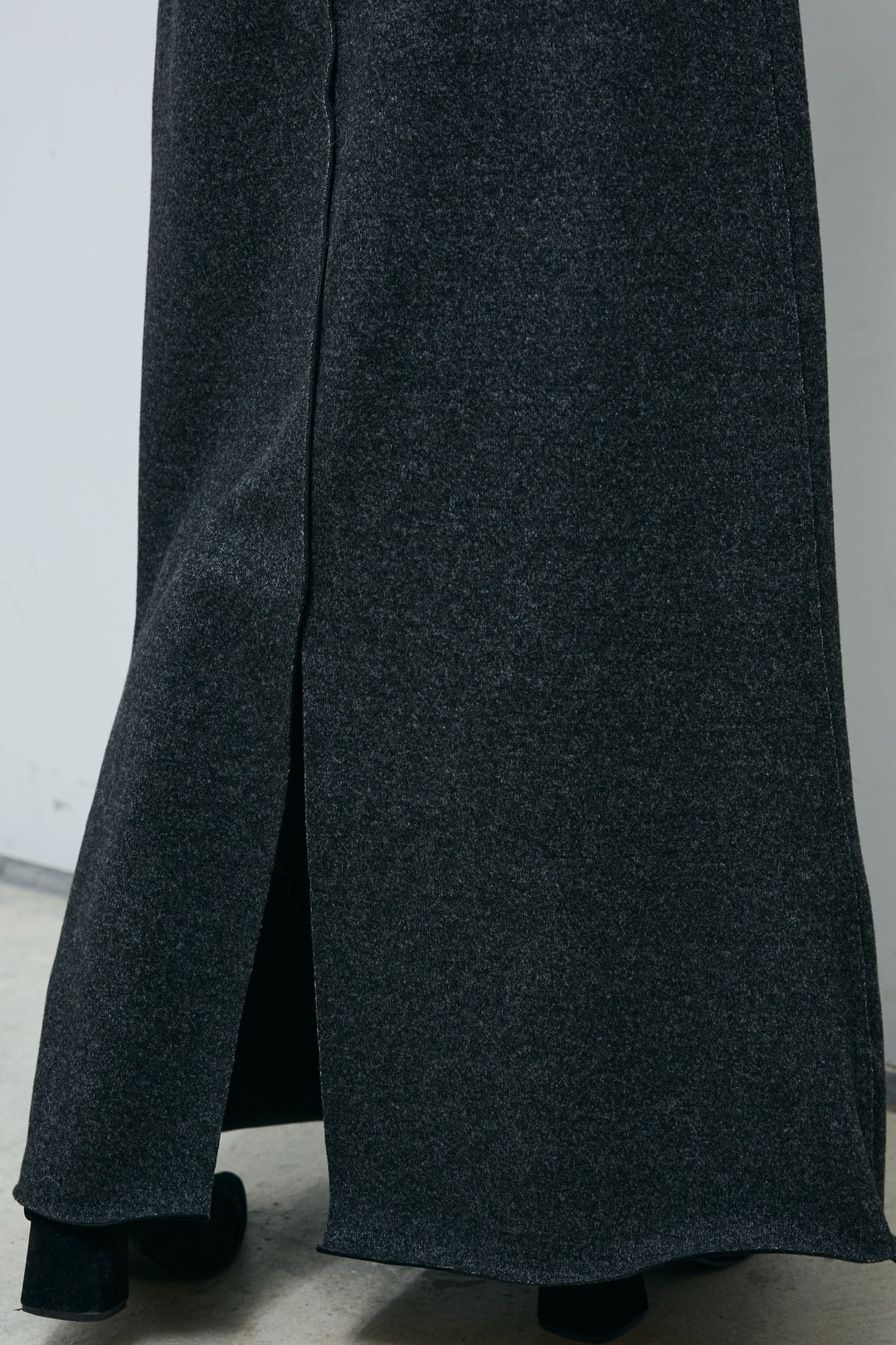 [予約/SET]レオパードモヘアニット+アウトシームストレートスカート(2set)