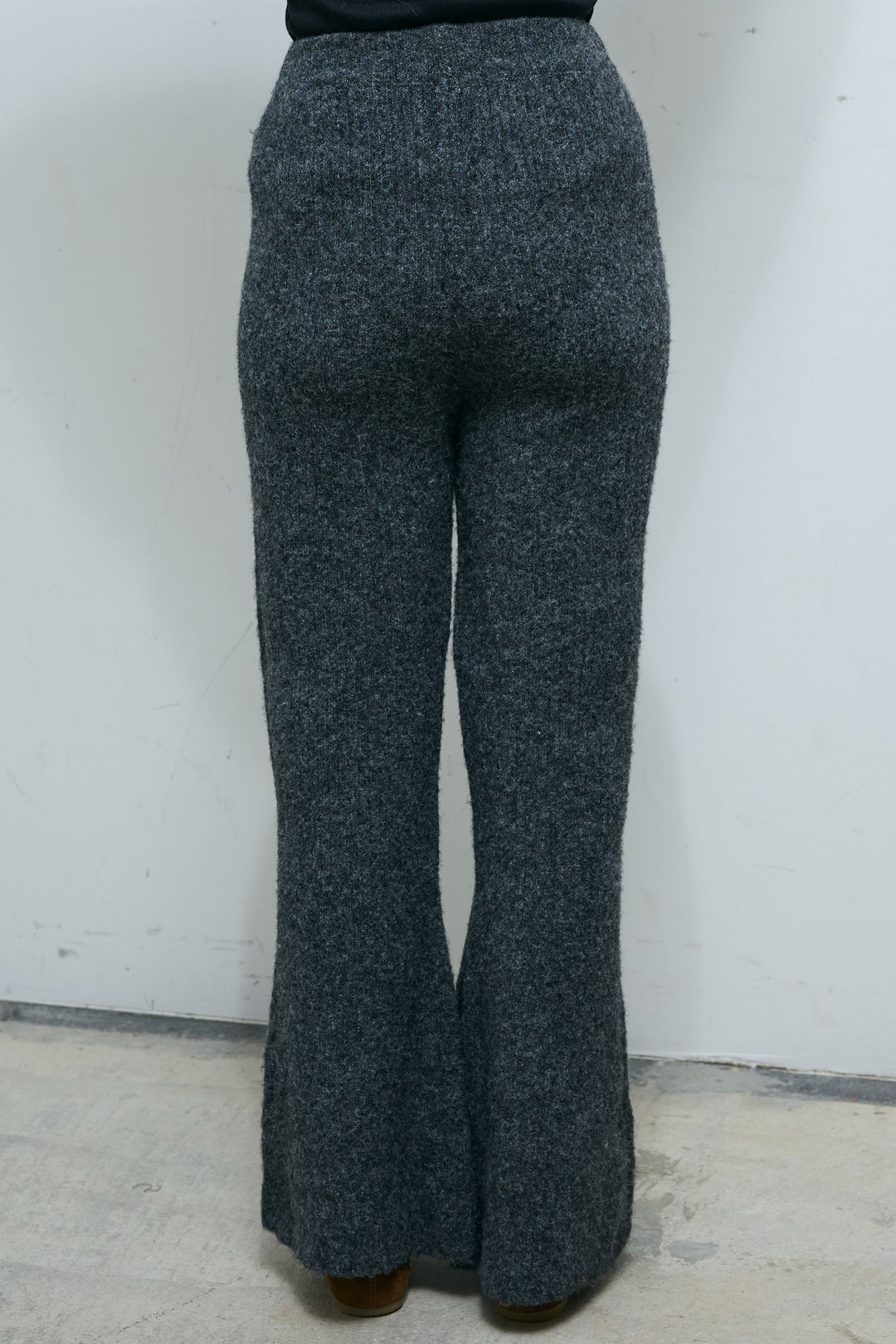 [予約/SET]レオパードモヘアニット+杢ニットリブフレアPT(2set)