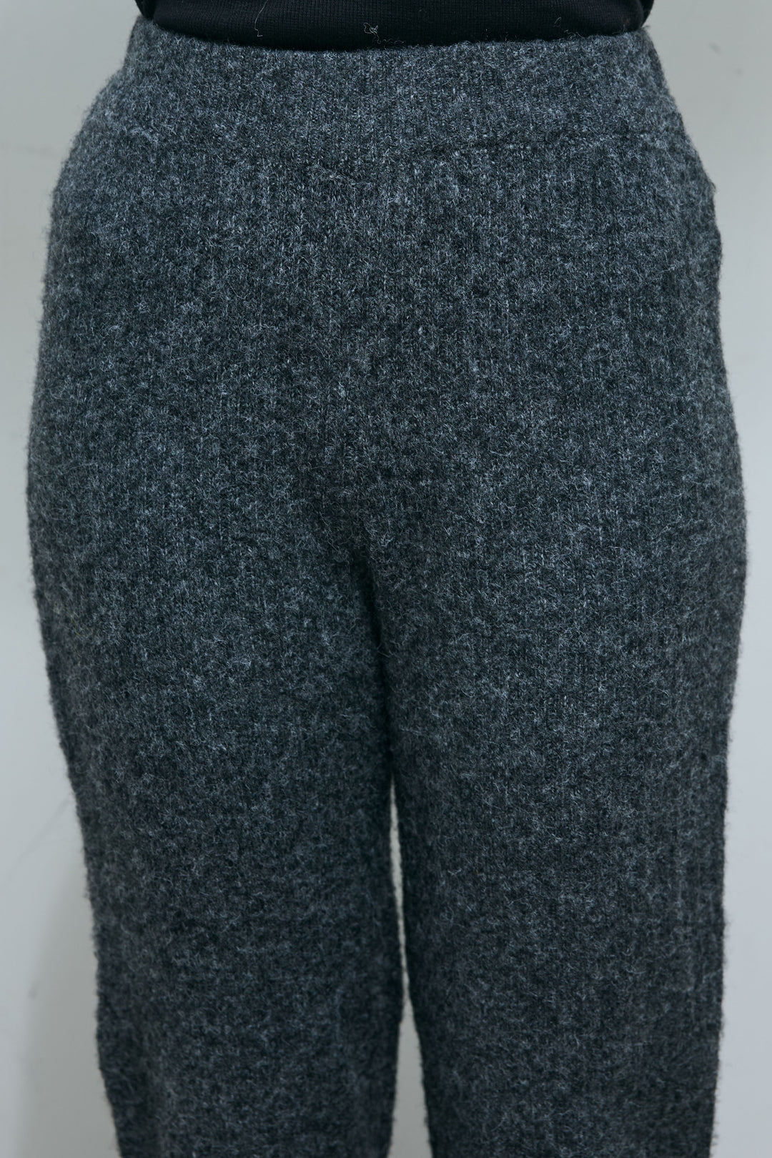 [予約]杢ニットリブフレアPT