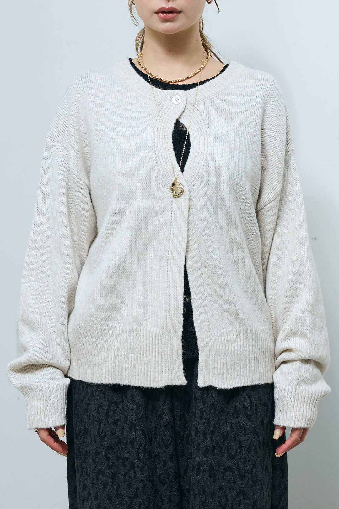 [予約]センターホール2wayニット