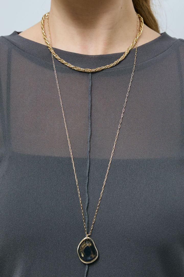 [予約]袖コード刺繍プルオーバー