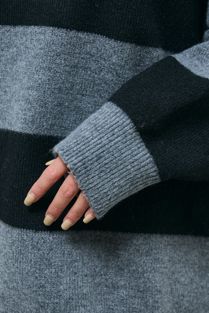 [予約]デニムカラーラガーニットPO