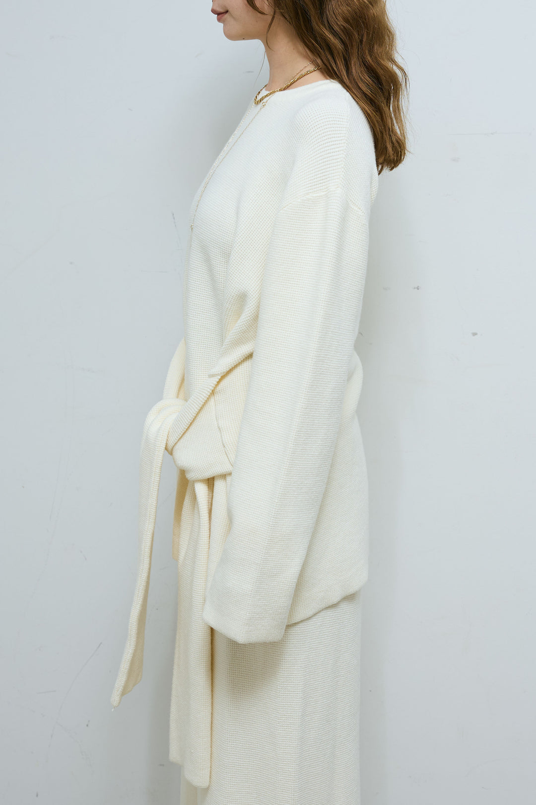 [予約]ウエストレイヤードニットセットアップ