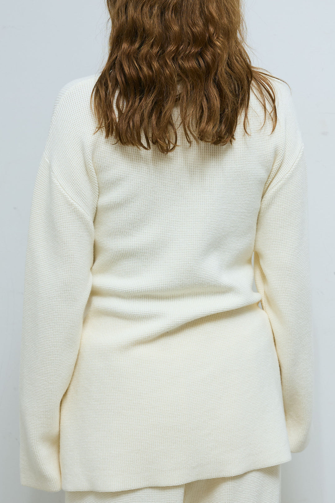 [予約/SET]ウエストレイヤードニットセットアップ+テディロングコート(2set)