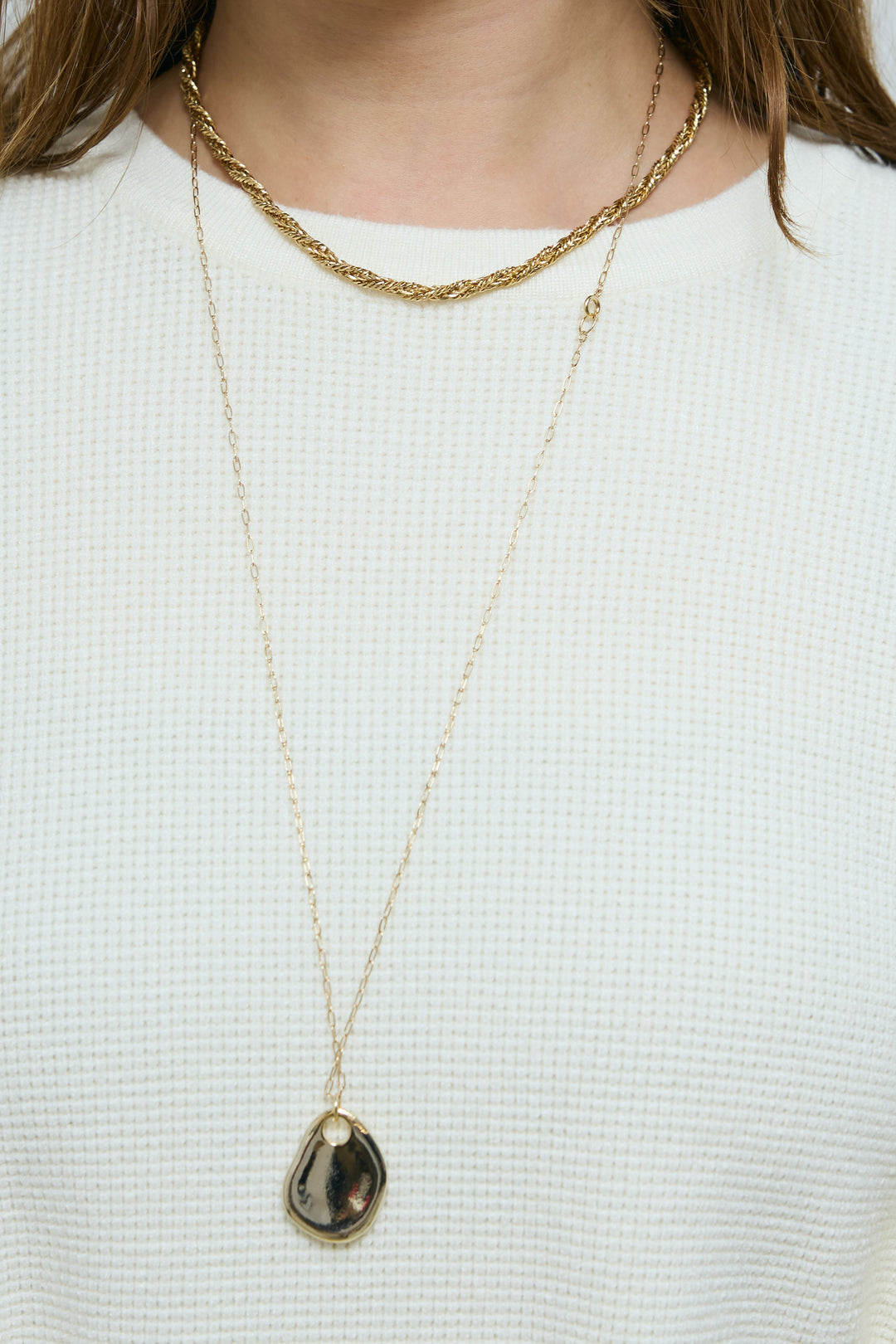 [予約/SET]ウエストレイヤードニットセットアップ+テディロングコート(2set)